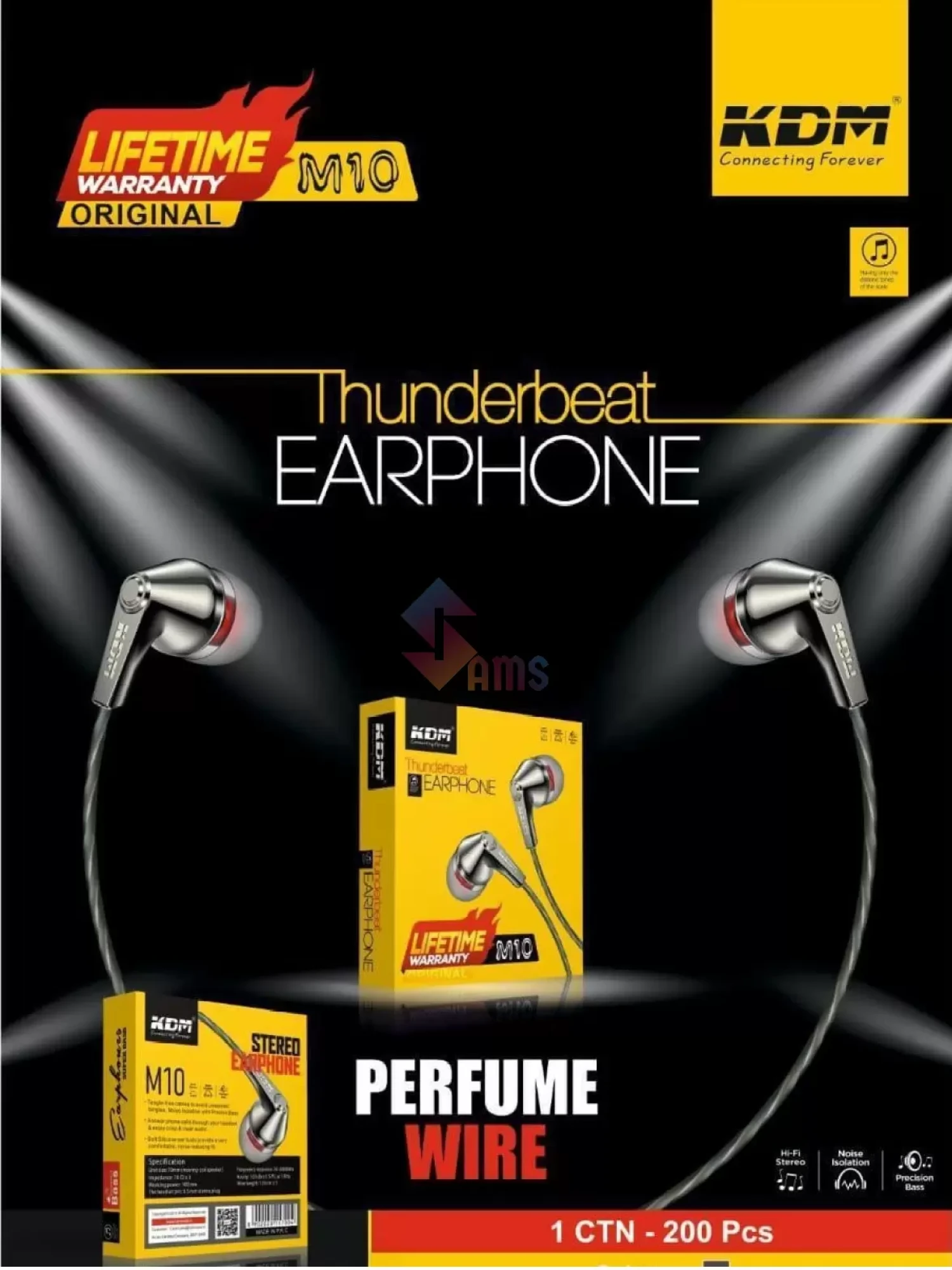 KDM M10 Ear Phone2.webp